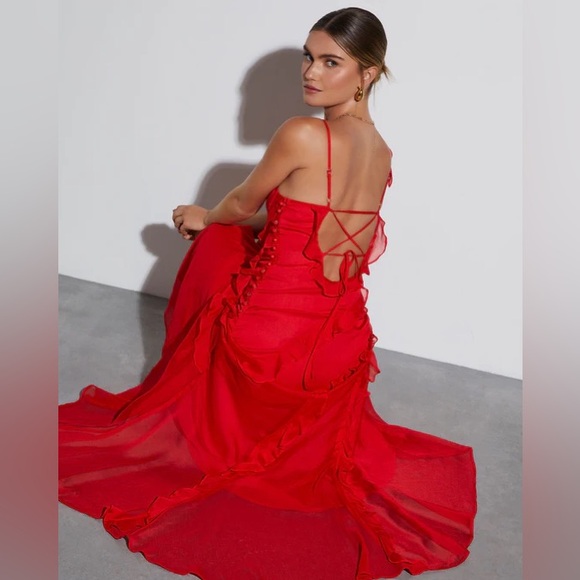 All About Love Chiffon Maxi Dress - XL - Picture 4 of 5